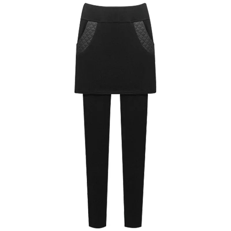 M-6XL clothes Thicker Warm Women Winter Leggings Female Casual Outer Wear leggins Pants Skirt Sweatpants High Waist Leggings