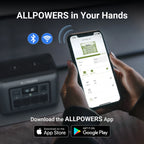 ALLPOWERS R1500 Portable Power Station 1152Wh LiFePO4 Battery 1800W (3000W Peak) AC Output Solar Generator for Outdoor Home Use