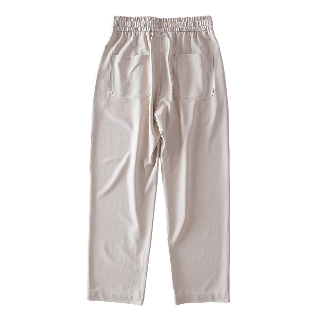2025 Summer New Style Lightweight Breathable Smooth and Loose Straight Sweatpants Draped and Elastic Home Men's Casual Pants