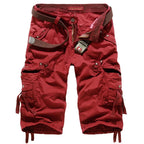 Men's summer cropped pants with thin design and multiple pockets comfortable for outdoor daily casual and loose work pants