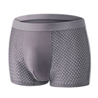 4PcsLot Men's Ice Silk Pantie Underpant Shorts Breathable Underwear Men's Panties Antibacterial Ultrathin Shorts Plus Size L-5XL