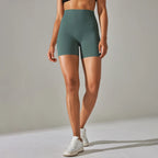 Seamless Yoga Shorts Women Fitness Shorts Running Cycling Shorts Breathable Sports Leggings High Waist Workout Gym Shorts