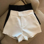 Women Sexy Shorts Mooyufon Black Shorts Women Harajuku Elegance High Waisted Shorts A Line Slim Casual Hot Girl Straight Pants