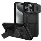 Wefor for iPhone 15/14/13/12/11 Pro Max 15 Plus Case with Camera Control Cover and Adjustable Kickstand,Compatible with Magnetic