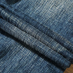 22oz Heavyweight 100% Cotton Washed Men's Selvedge Denim Jeans Taiwan Hand-spun Yarn Plant-dyed Standard Straight Fit Pants 5KM