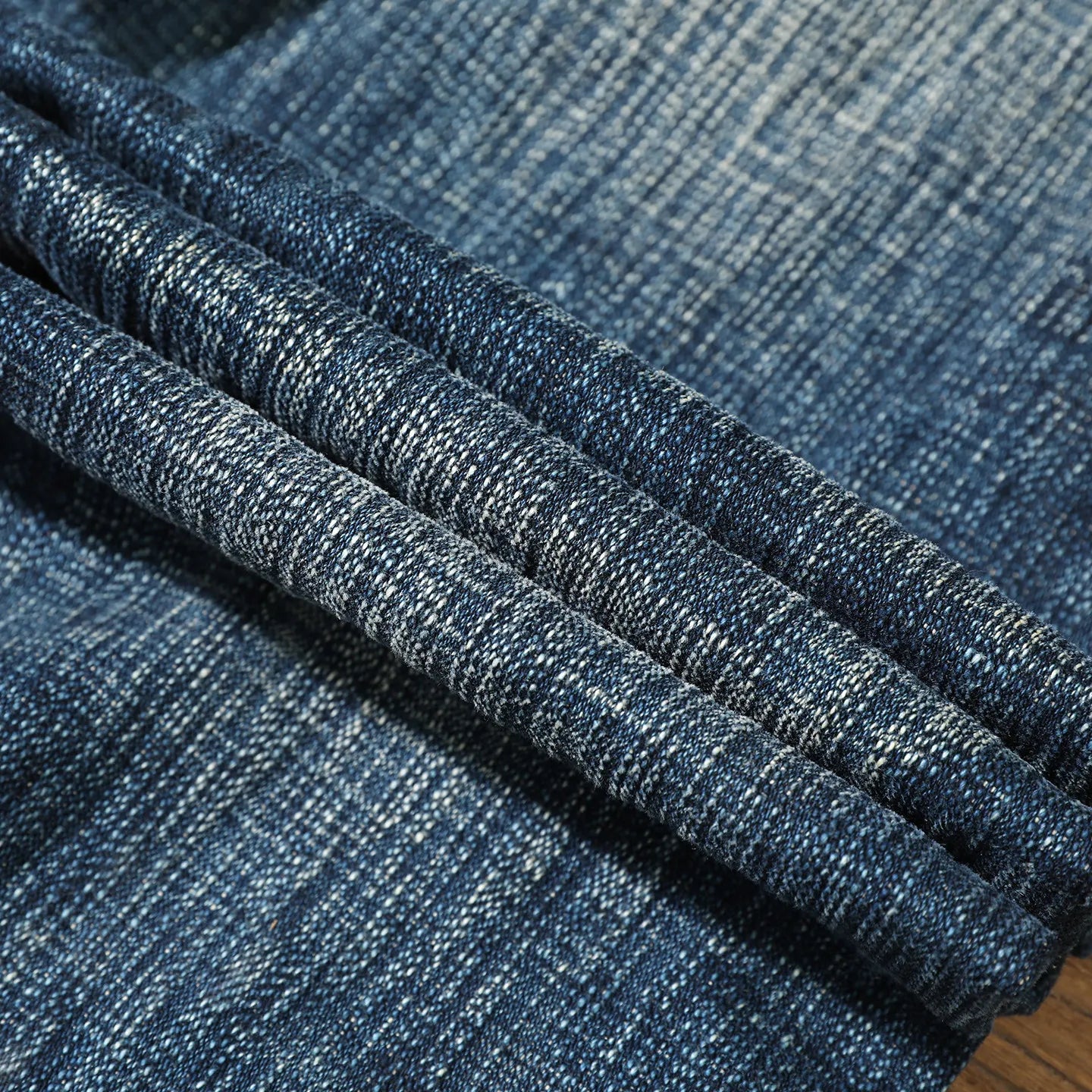 22oz Heavyweight 100% Cotton Washed Men's Selvedge Denim Jeans Taiwan Hand-spun Yarn Plant-dyed Standard Straight Fit Pants 5KM