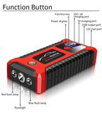 EAFC 12V Portable Car Jump Starter Power Bank with Battery Booster Charger Auto Emergency Start-up Lighting - Vehicle Starting D