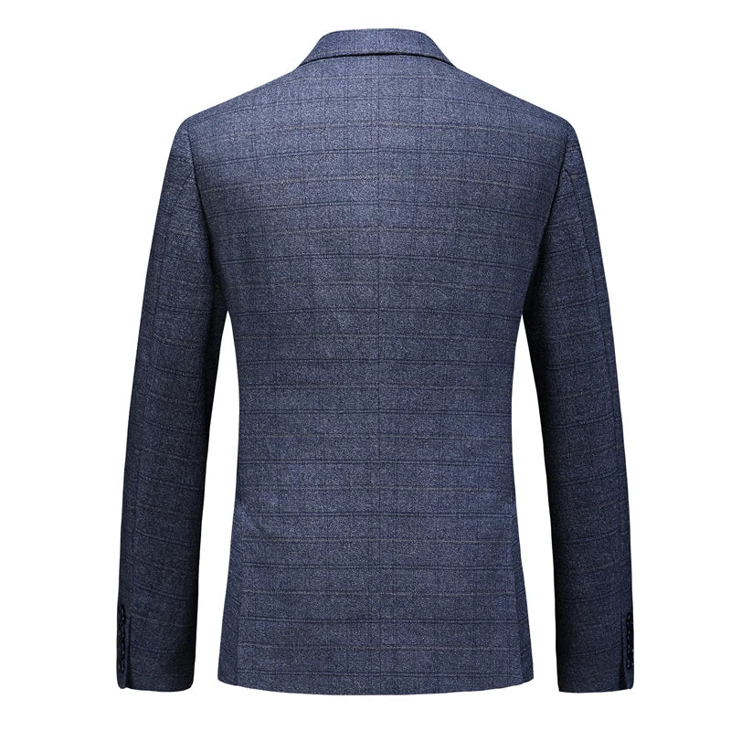 Men's Business Casual Three-Piece Set 2024 Fashion Bridegroom Dress Suit Vest Trousers High Quality