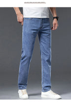 2026 Y2k Pants Men Thin Lyocell Spring Summer Classic Korean Youthful Vitality Men's  Jeans Lightweight Stretch Trousers