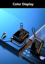 Portable Mini Power Bank, 66W, 20000mAh, Built-in Cable, PD20, Super Fast Charging, Compact, New