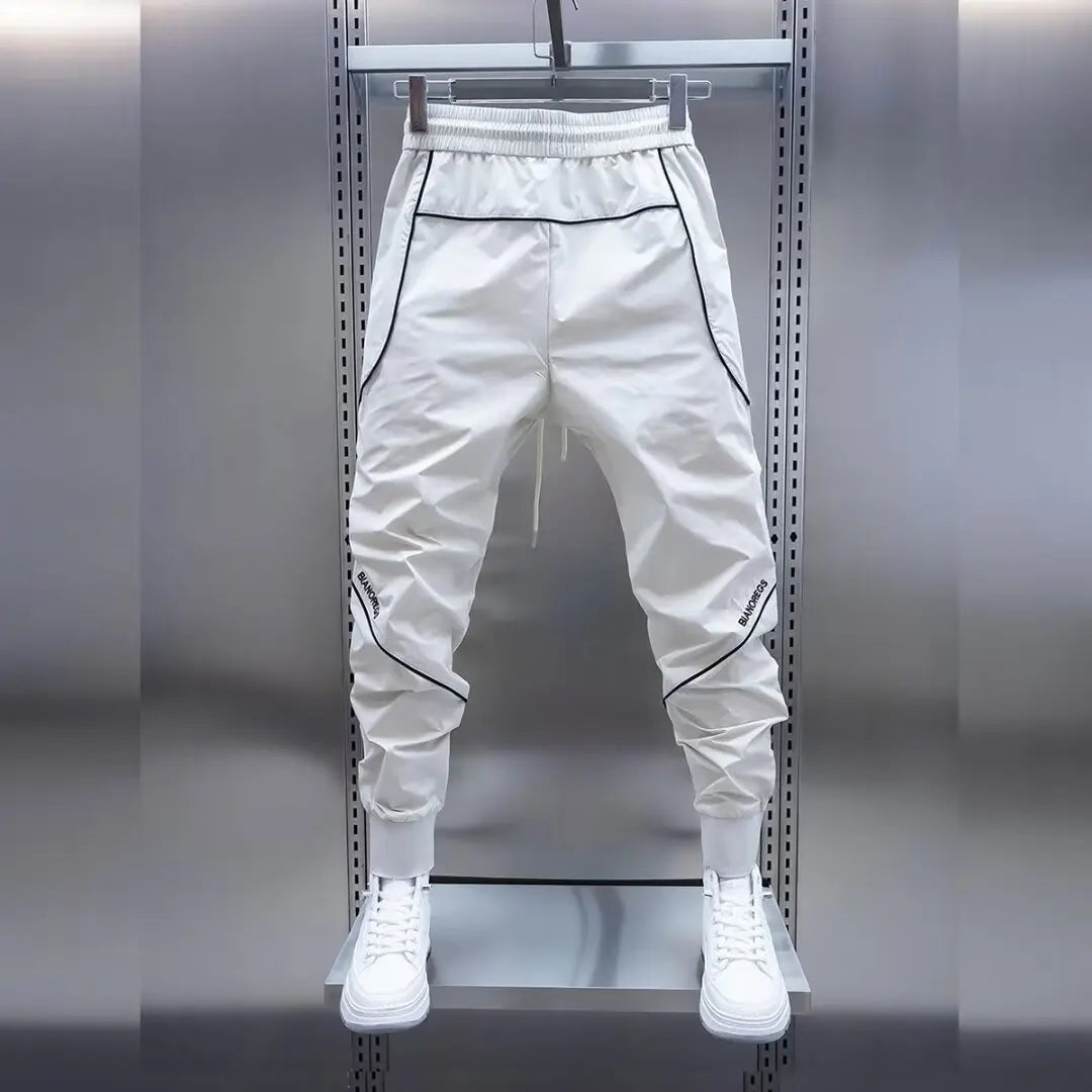 Men's Cargo Pants White Hip Hop Male Trousers Summer Regular Fit Harajuku Long Slacks Street Emo Cheapest Luxury New In Casual