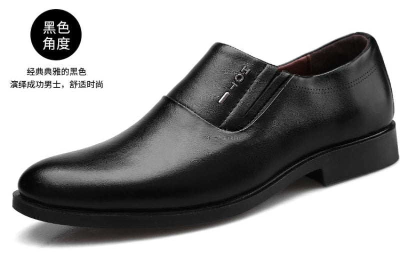 Mens Black Genuine Leather Perforated Metal Decor Lace Up Formal Business Office Breathable Summer Shoes Hollow Stylish Simple