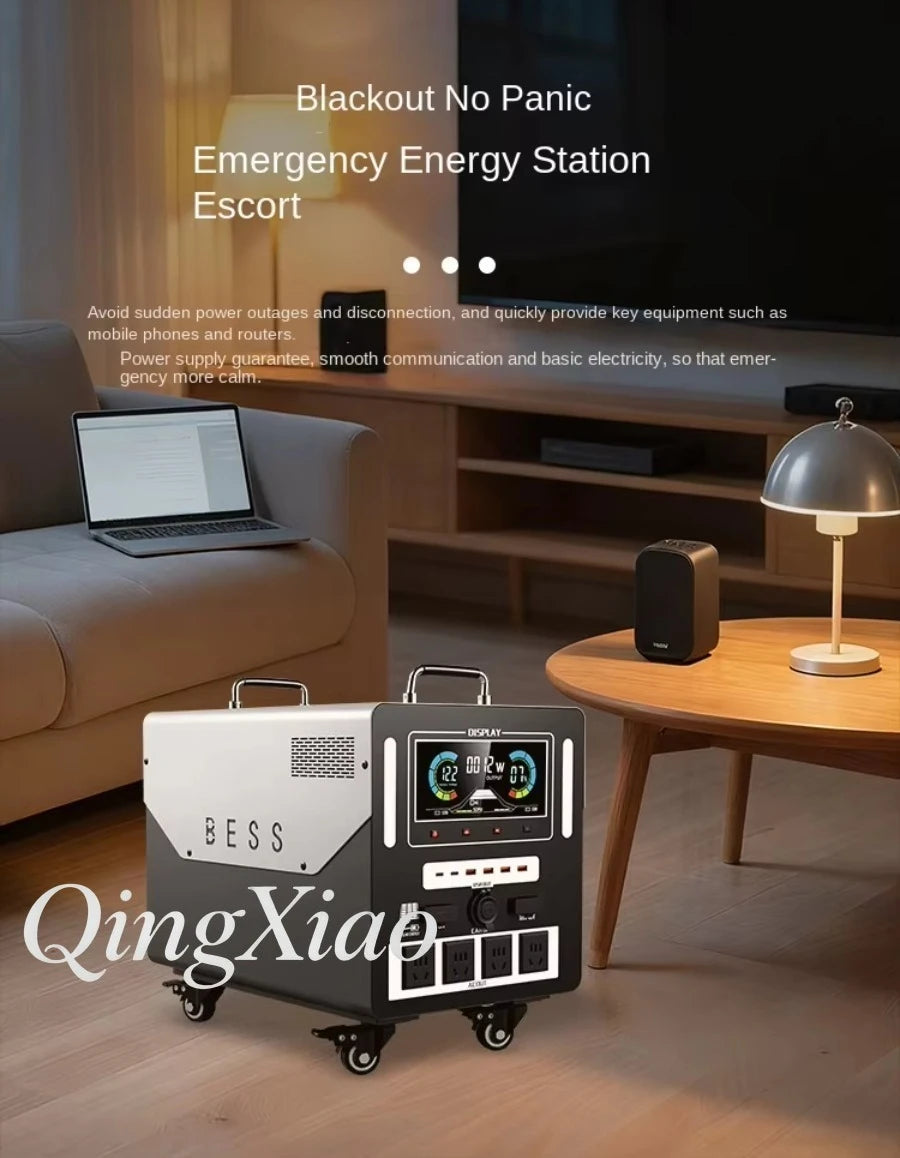 Large Capacity Portable Power Station 220V High Power Outdoor Camping Emergency Backup Power Supply For Home And Travel