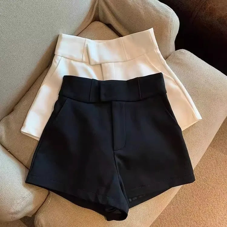 Women Sexy Shorts Mooyufon Black Shorts Women Harajuku Elegance High Waisted Shorts A Line Slim Casual Hot Girl Straight Pants