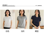 100% Cotton Women POLO Collar Casual Top T-shirt luxury designer clothing woman plus size clearance sale