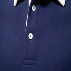 Men's Autumn Long-Sleeved POLO Collar European Size Sweater - Trendy, High-Quality, Casual, Versatile and Loose-Fit Top
