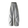 Men Outdoor Lightweight Quick Dry Ultra Loose Casual Splice Wide Leg Techwear Track Cargo Pants Women Streetwear Baggy Trousers