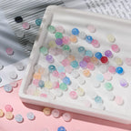 100pcs/lot 2x4mm Ice Seed Gradient Glass Beads Round Beads Colorful Uniform Rice Shape for DIY Handmade Jewelry Bracelet Making