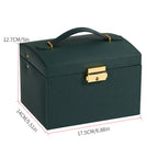 1PC, lock arch three-layer jewelry box, suitable for all kinds of jewelry storage