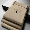 Mens Business Casual Pants Corduroy Suit Pants Autunn Formal Dress Pants Brown Navy Khaki 29-42