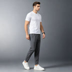 Men's Summer Lightweight High-Stretch Ice Silk Pants, Quick-Dry Breathable Ice Silk Sports Sweatpants for Running & Fitness
