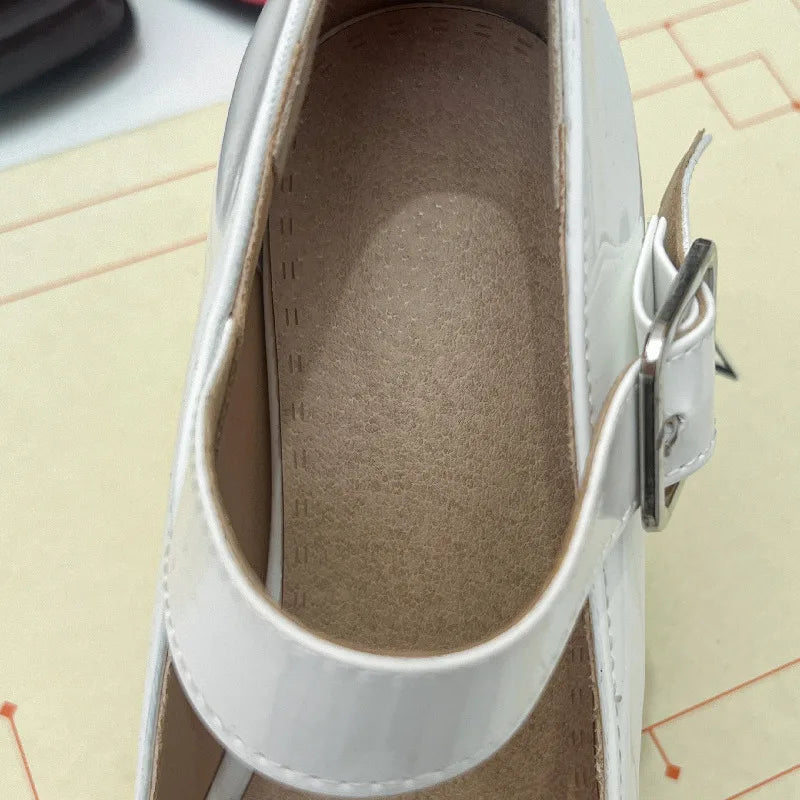 Women's High Heels Pumps Mary Jane Shoes Platform Pink Black Wine Red White Block Heeled Working Party Dance Wedding Shoe Female