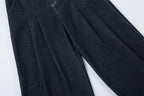 【Mirrordust】Pleated Baggy Jeans Men Loose Wide Leg Jeans Trousers Streetwear Harajuku Hip Hop Jeans Denim Pants
