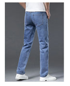 2026 Y2k Pants Men Thin Lyocell Spring Summer Classic Korean Youthful Vitality Men's  Jeans Lightweight Stretch Trousers
