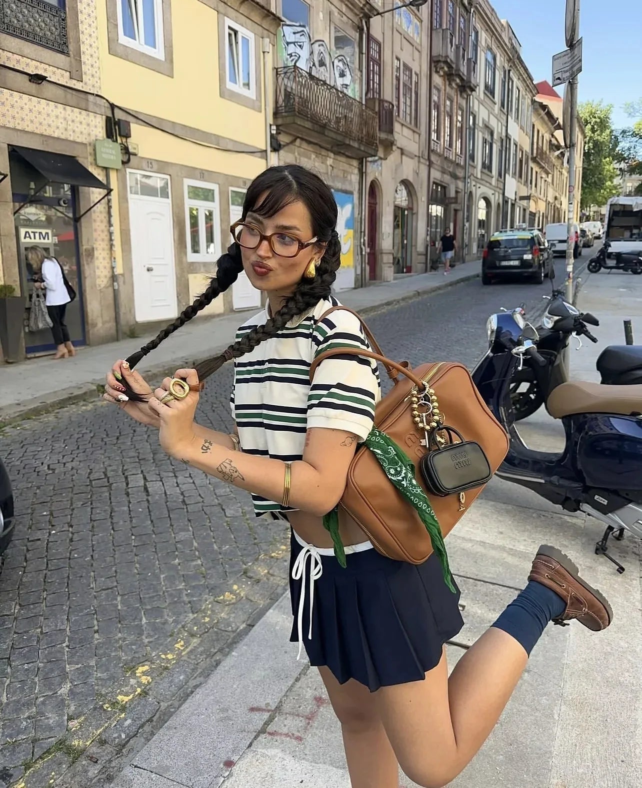 Summer Ladies Polo Shirts Woman Shorts Short Sleeve Brown Striped Vintage Clothes Polo Shirts Mujer Streetwear Crop Tops Casual