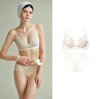 SUJIIN Women's Sexy Bra and Underwear Sets for Women Summer Wireless Lace Comfort Set Bras Women Small Chest Lingerie Lady MX325