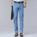 2026  New In Summer Thin Jeans Men's Loose Lightweight High Quality Straight Trendy Versatile Long Pants