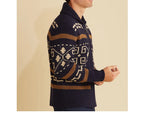 Winter Men's Cardigan Sweaters Fashion Male Knitted Sweater Thermal Warm Coats Casual Man Cashmer Lapel Knitted Jackets Clothing