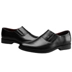 Mens Black Genuine Leather Perforated Metal Decor Lace Up Formal Business Office Breathable Summer Shoes Hollow Stylish Simple