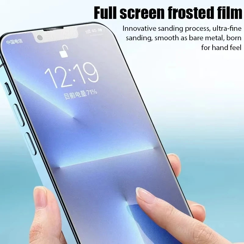 Matte Screen Protector For iPhone 17 16 13 11 15 12 14 Pro Max Tempered Glass For iPhone 13 Mini 6 7 8 Plus XR XS X SE 2022 2020