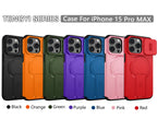 Wefor for iPhone 15/14/13/12/11 Pro Max 15 Plus Case with Camera Control Cover and Adjustable Kickstand,Compatible with Magnetic