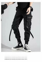 Mens Techwear Sweatpants Y2K Streetwear Jogging Pants Men Hip Hop Street Dance Casual Trousers Vintage Cargo Pant Pantalon Homme