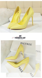 Women Korean Version Fashion Shallow Mouth Office Shoes Stiletto Party Single Shoes Female Comfort Women Heels Simple 9511-17