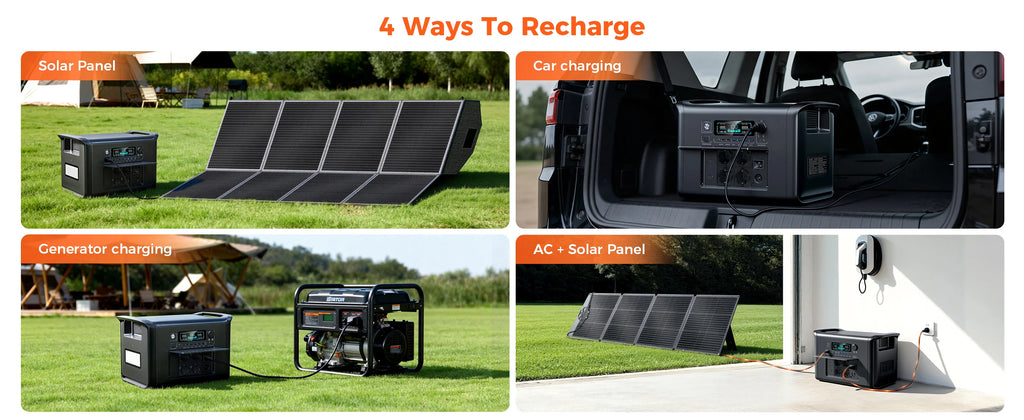 CTOLITY AP1000 1800W Portable Power Station 1024Wh Lifepo4 Battery Power Bank 320000Mah Solar Generator Emergency Power Supply