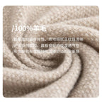 Autumn And Winter 100% Pure Wool Men's Round Neck Thick Solid Color Sweater Business Casual Knitting Bottoming Shirt