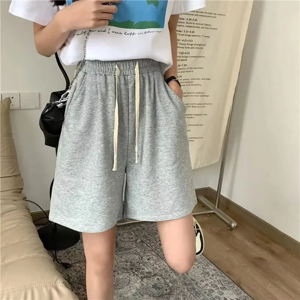 Summer Women's Loose Sports Shorts, Outdoor Sportswear, Street Fashion, Versatile, Breathable, Thin Daily Shorts
