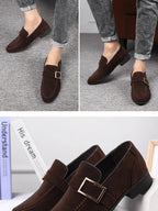 Mens Fashion Black Leather Shoes Autumn British Style Formal Business Footwear Low Top Commute Style Dress Shoes For Suits