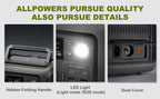 ALLPOWERS R600 Portable Power Station 299Wh LiFeP04 Battery with 600W (1200W Surge) AC Output for Outdoor Camping RV Home