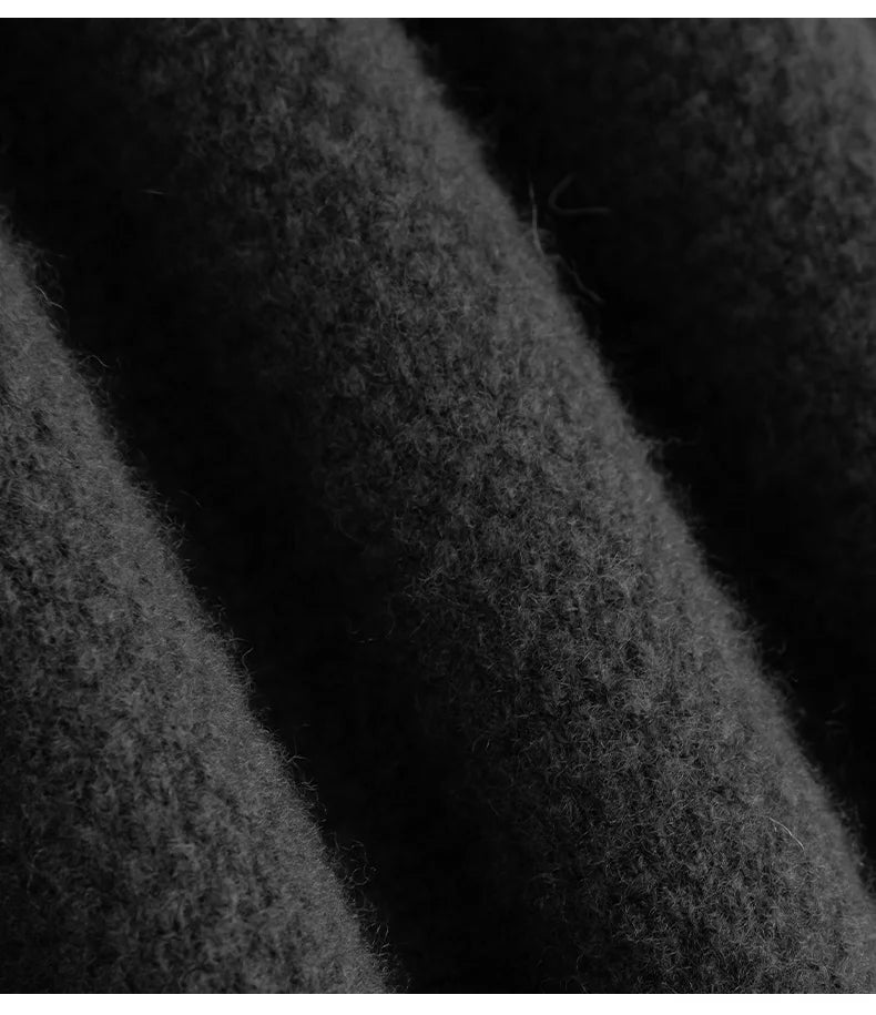 Autumn And Winter 100% Pure Wool Men's Round Neck Thick Solid Color Sweater Business Casual Knitting Bottoming Shirt