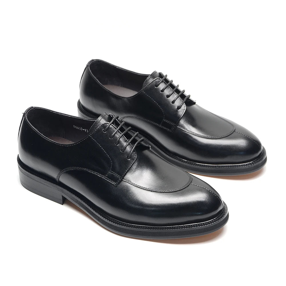 Luxury Handmade Wedding Party Men's Dress Shoes Cow Genuine Leather Lace-up Oxfords Derby Formal Business Social Male Footwear