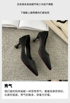 Beige Pointed Toe Kitten Heel Pumps Slip On Dress Shoes Comfortable Non Slip For Business Office Wedding Party Daily Wear  New