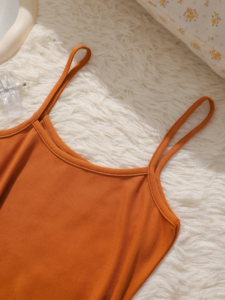 New Summer Stretch Mini Dress 2026 Women Sexy Bodycon Skirt Strap Beach Outfit Tight Wrap Hip Dress Sleeveless Camisole Sundress