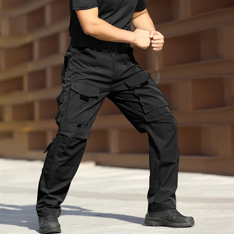 New Multi-pocket Cargo Pants Men Waterproof Work Tactical Trousers Spring Autumn Wear-Resistant Outdoor Hunting Training Pant