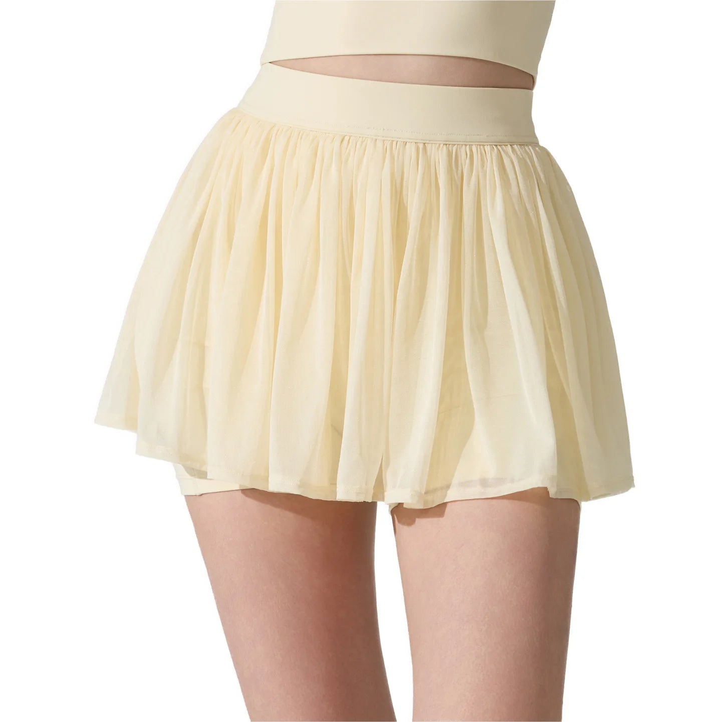 Fashion Mesh Pleated Sports Skirt Anti-Peek Short Skirt Running Fitness Badminton Tennis Skirt Sexy Clothes For Women