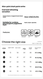 Women's Pockets Yoga Pants Cloud Touch Ice Silk Shark Leggings High Waist Tummy Control Butt Lifting Sports Leggings  Running