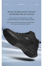 Chef shoes four seasons soft sole non-slip waterproof oil-proof kitchen work shoes men's plus size fashion casual light sneakers